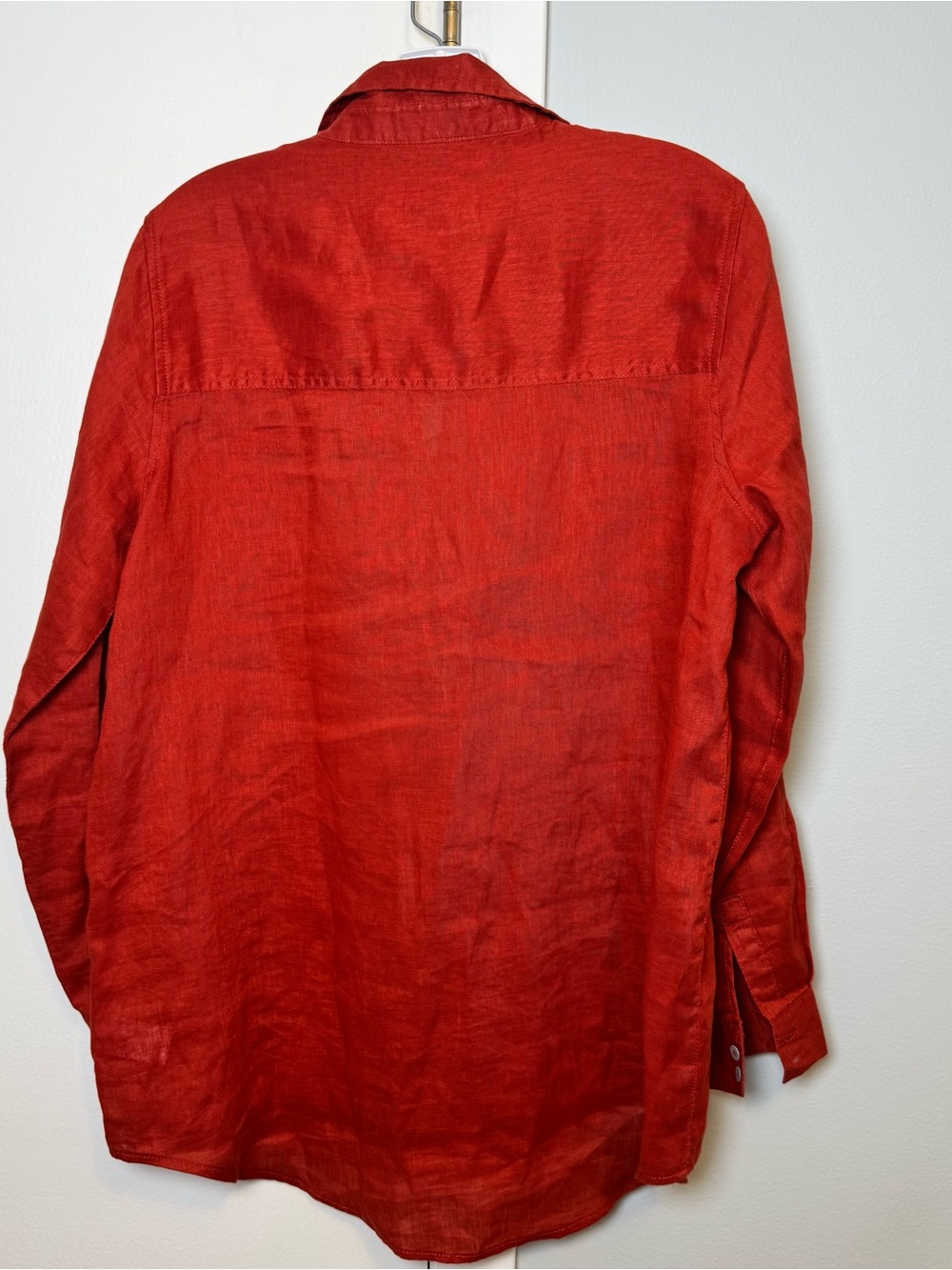 Sigrid Olsen 100% Linen Long-Sleeve Button-Down Shirt - Picture 7 of 7
